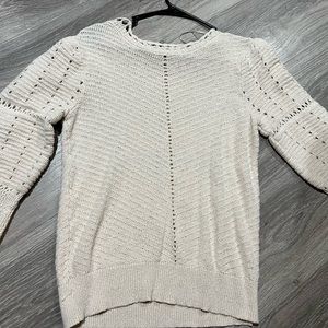 Cream color beautiful pullover sweater